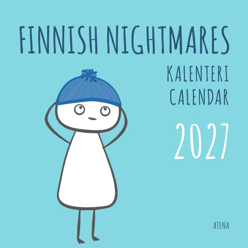 Finnish Nightmares 2027 seinäkalenteri Suomen vanhin kirjakauppa - Vuodesta 1899
