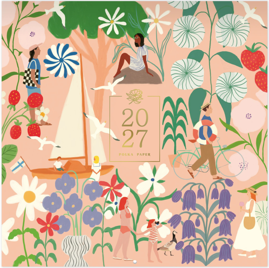 Polka paper 2027 seinäkalenteri Polka paper 2027 seinäkalenteri Suomen vanhin kirjakauppa - Vuodesta 1899