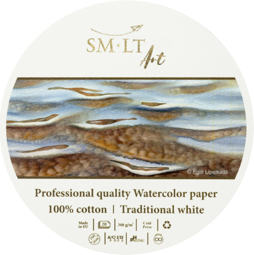 SMLT Pro akvarellilehtiö pyöreä, 16 cm
