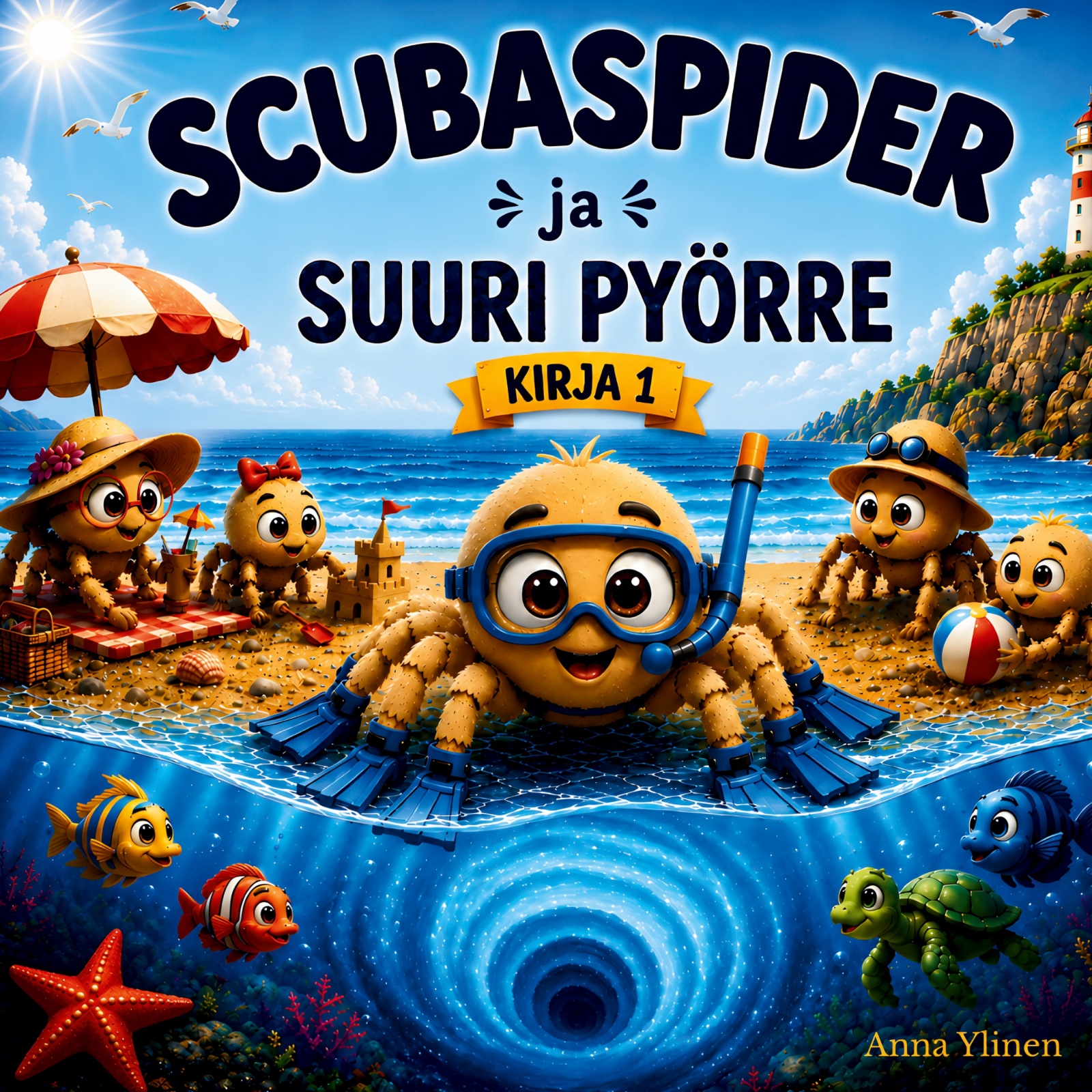 Scubaspider ja suuri pyörre (pehmeäkantinen) Suomen vanhin kirjakauppa - Vuodesta 1899
