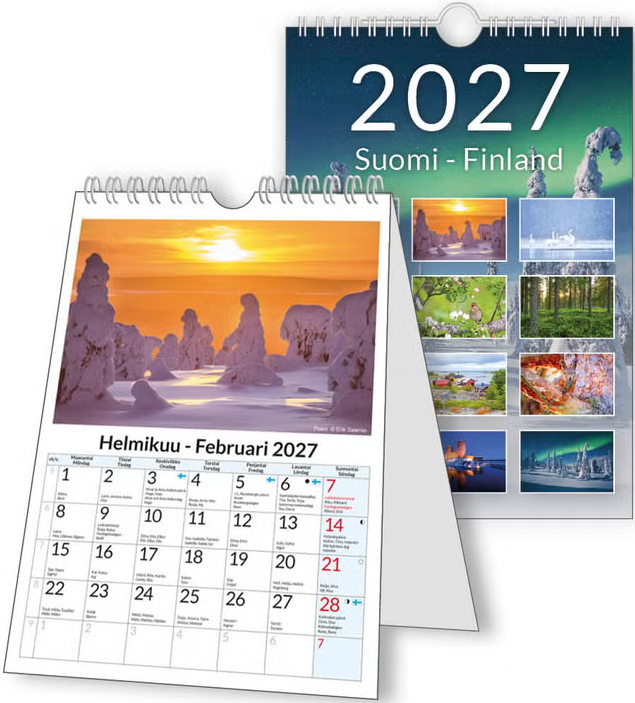 Mini Suomi kalenteri 2027 Mini Suomi kalenteri 2027 Suomen vanhin kirjakauppa - Vuodesta 1899