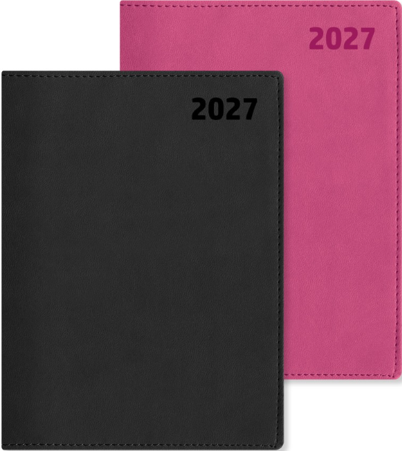 Pöytäkalenteri A5 2027, fuksia Suomen vanhin kirjakauppa - Vuodesta 1899