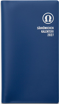 Sähkömiehen kalenteri 2027, parikierresidottu Suomen vanhin kirjakauppa - Vuodesta 1899
