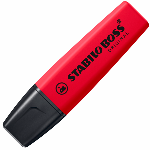 Stabilo Boss korostuskynä, Real red (karmiininpunainen) Suomen vanhin kirjakauppa - Vuodesta 1899