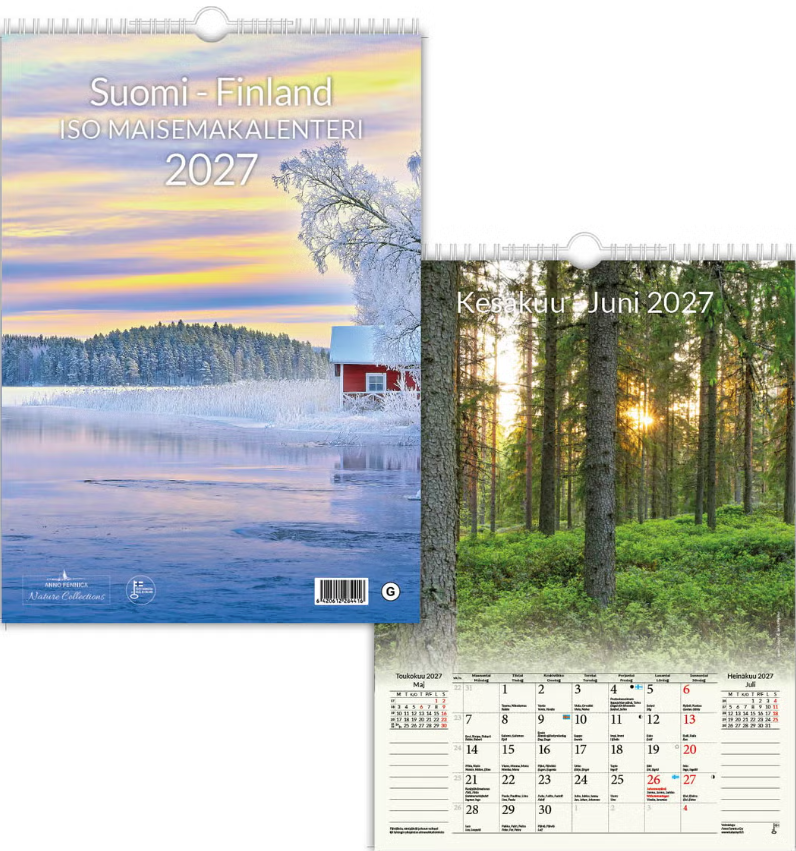 Iso maisemakalenteri 2027 Iso maisemakalenteri 2027 Suomen vanhin kirjakauppa - Vuodesta 1899
