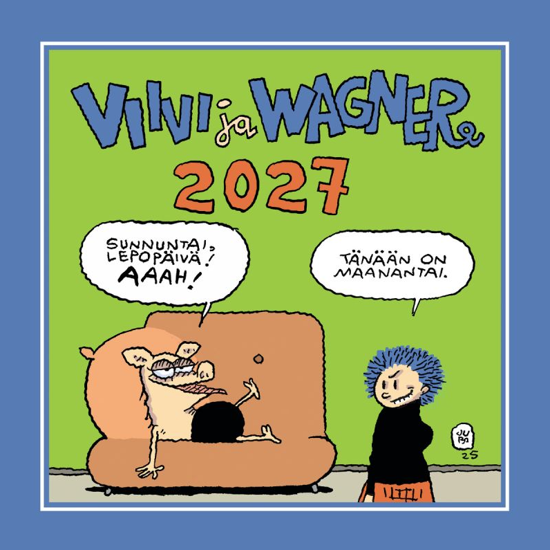 Viivi ja Wagner 2027 seinäkalenteri Suomen vanhin kirjakauppa - Vuodesta 1899