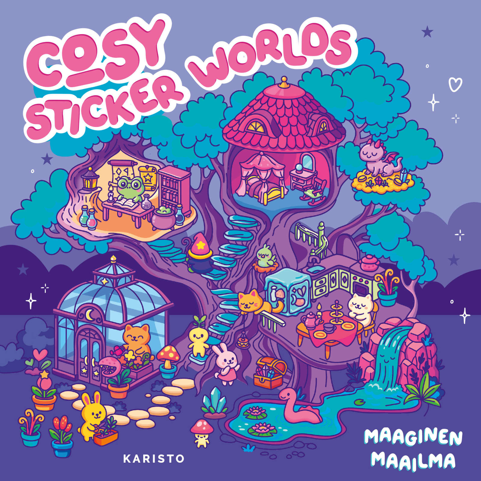 Cosy Sticker Worlds — Maaginen maailma (täytettävä kirja) Suomen vanhin kirjakauppa - Vuodesta 1899