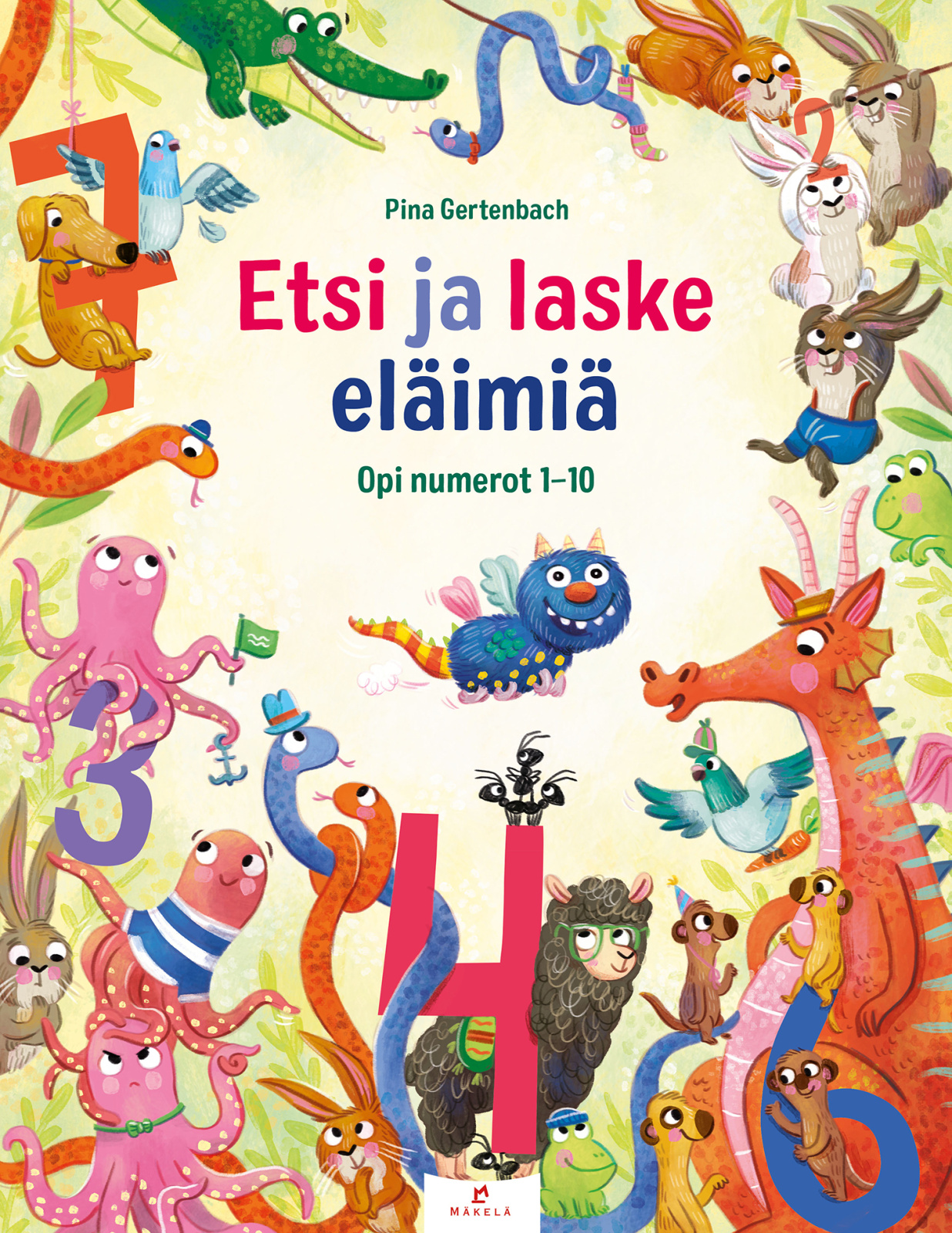 Etsi ja laske eläimiä. Opi numerot 1-10 Etsi ja laske eläimiä. Opi numerot 1-10 Suomen vanhin kirjakauppa - Vuodesta 1899
