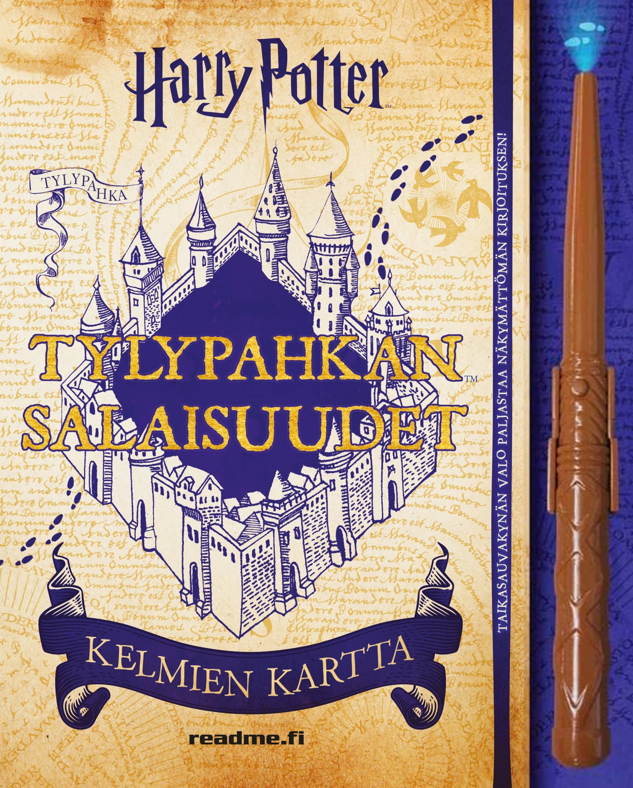 Harry Potter. Tylypahkan salaisuudet. Kelmien kartta (sis. taikasauvan) Harry Potter. Tylypahkan salaisuudet. Kelmien kartta (sis. taikasauvan) Suomen vanhin kirjakauppa - Vuodesta 1899