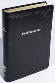 Pyhä Raamattu johdannoin 33/38 (isotekstinen, musta) : R43 ilman vetoketjua Suomen vanhin kirjakauppa - Vuodesta 1899