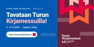Tavataan Turun Kirjamessuilla 2.–4.10.2026, Kansallinen Kirjakauppa osasto L27