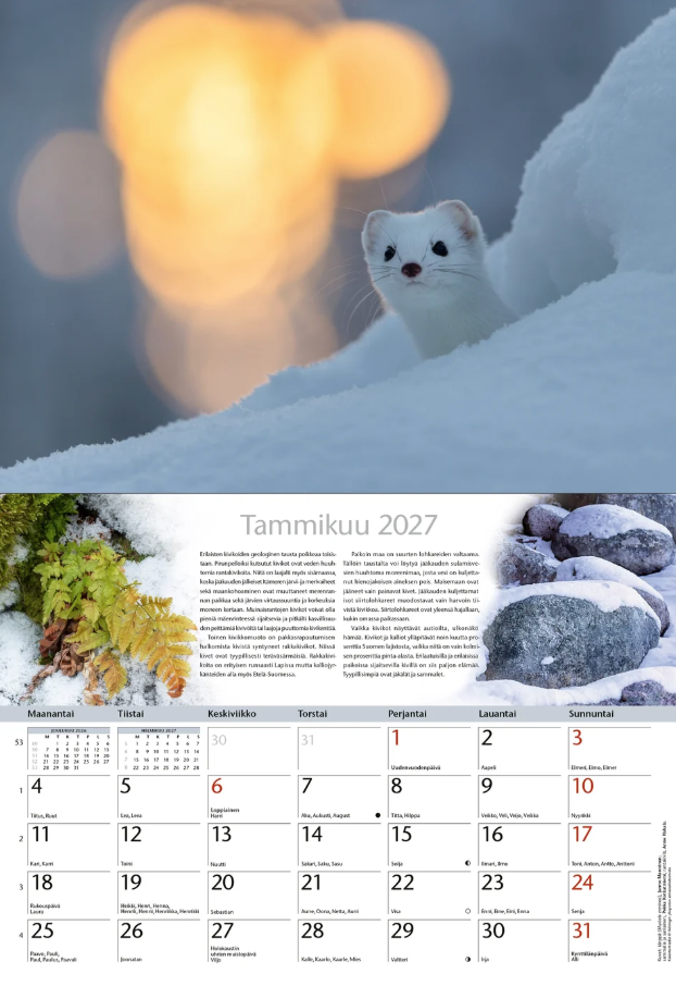 Luonnonkalenteri 2027, suomenkielinen Luonnonkalenteri 2027, suomenkielinen - Image 2
