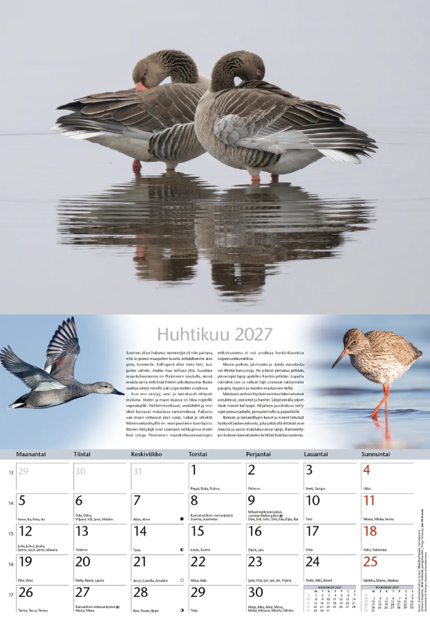 Luonnonkalenteri 2027, suomenkielinen Luonnonkalenteri 2027, suomenkielinen - Image 3