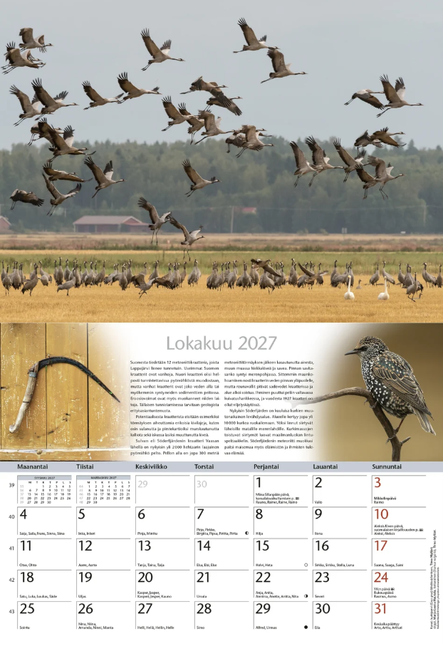 Luonnonkalenteri 2027, suomenkielinen Luonnonkalenteri 2027, suomenkielinen - Image 4